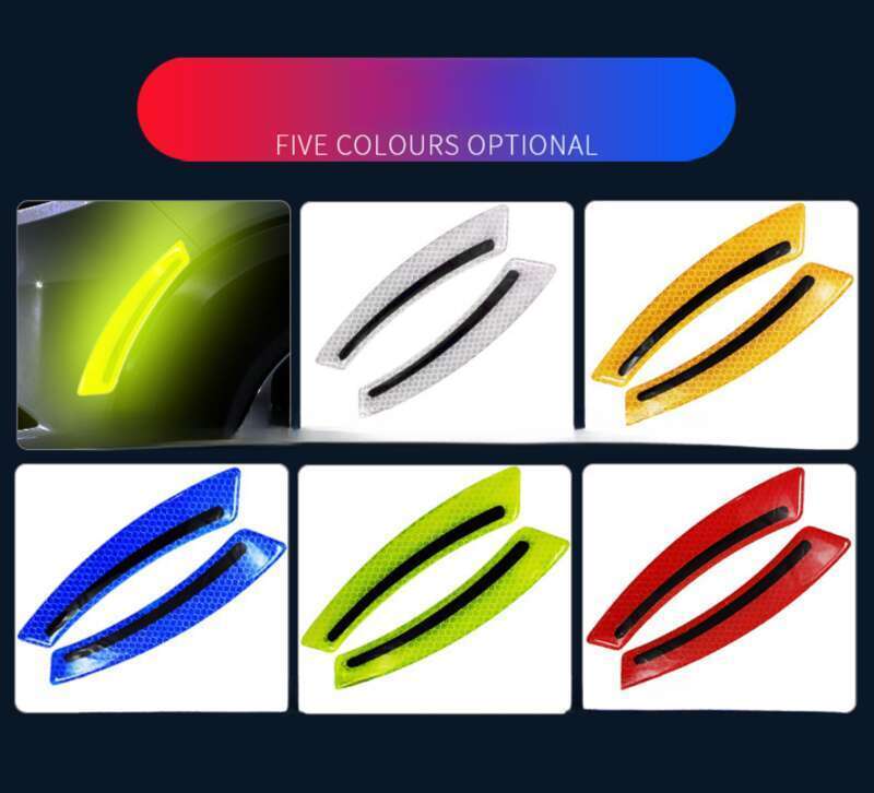 Car Leaf Panel, Fender Reflective Body St, Anti-collision Strip, Safety Warning, Engine Light Eyebrow Decorative_voghion.com