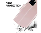 Für 16 Pro Max Original Hanman 2-in-1 abnehmbare magnetische Flip-Leder-Brieftaschenhülle (Roségold)_voghion.com