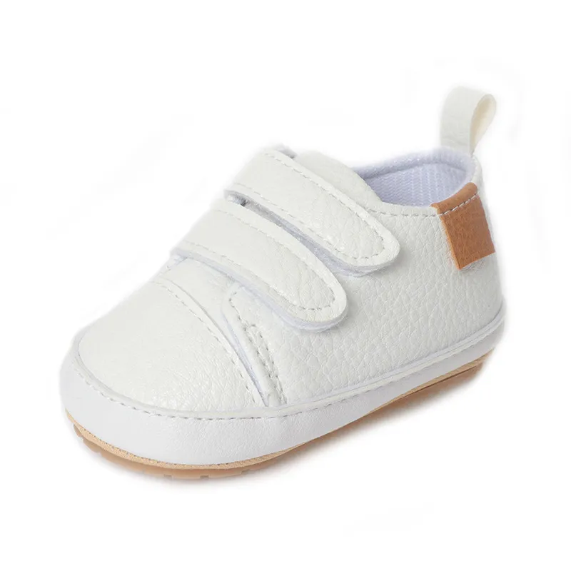 Baby First Walker Sneakers Non-slip Rubber Sole Leather Shoes_voghion.com