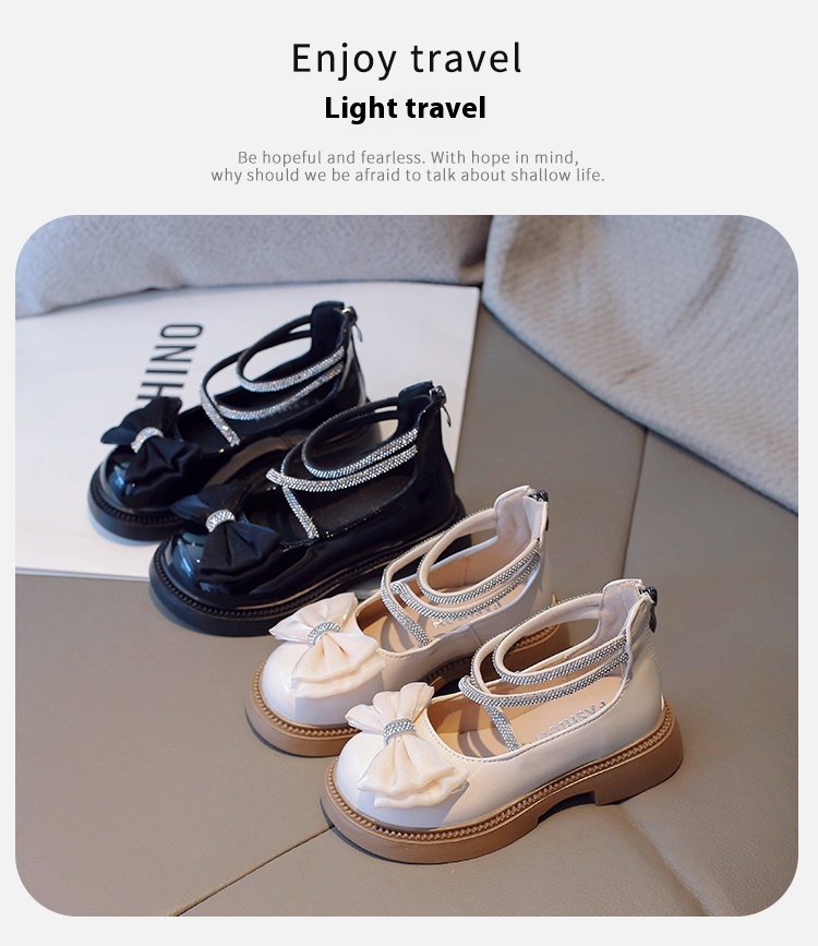  Girl's Little Leather 2023 New Children's Soft Sole Princess Shoes Girl_voghion.com