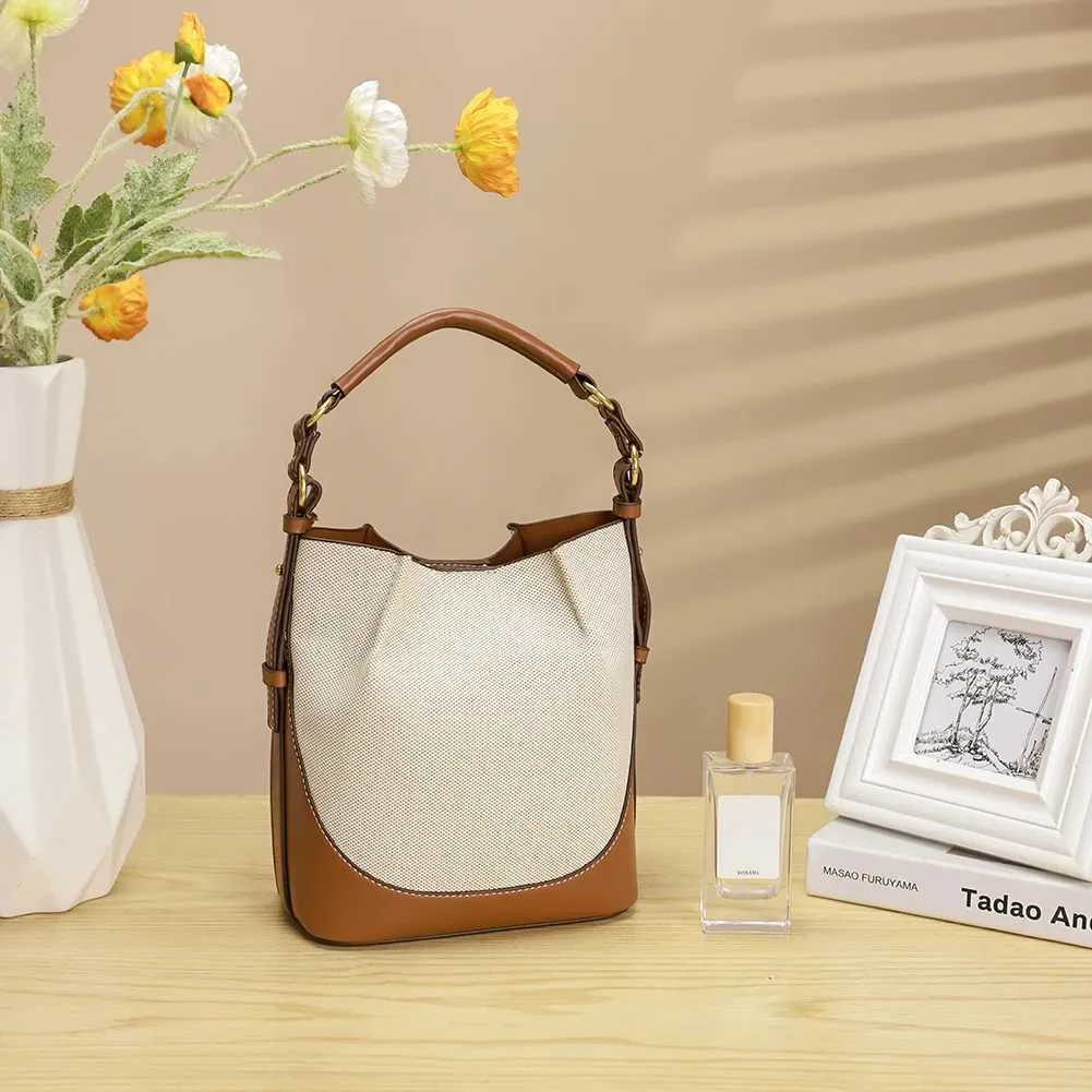 Elegante borsa a mano per donna in pelle PU, borsa a secchiello, borsa a tracolla chic, grande capacità, pochette da donna, elegante borsa a tracolla_voghion.com