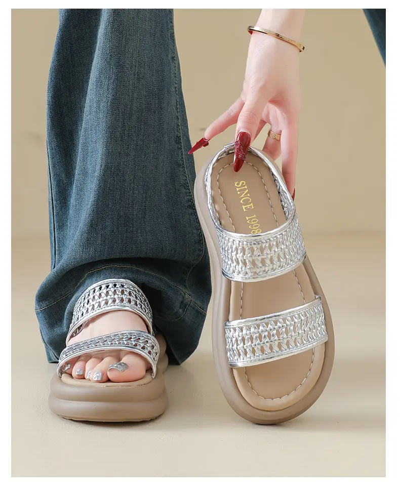 Pantofole donna traforate sandali comodi per piedi larghi_voghion.com