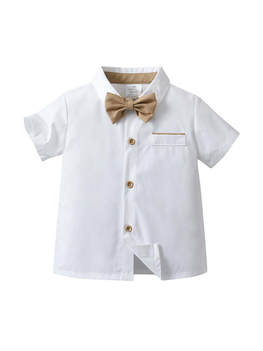 Mother&Kids Overalls two-piece boy summer suit baby suit Summer gentleman children suit_voghion.com
