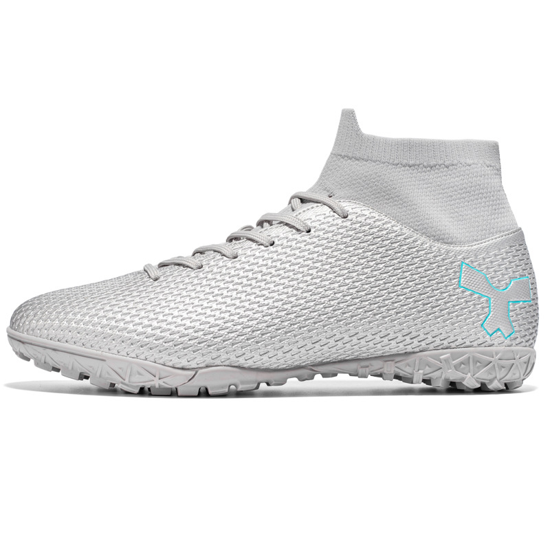 Scarpe da calcio alte in erba sintetica TF AG, in pelle, per uomo, donna, bambino, ragazzo e studente._voghion.com