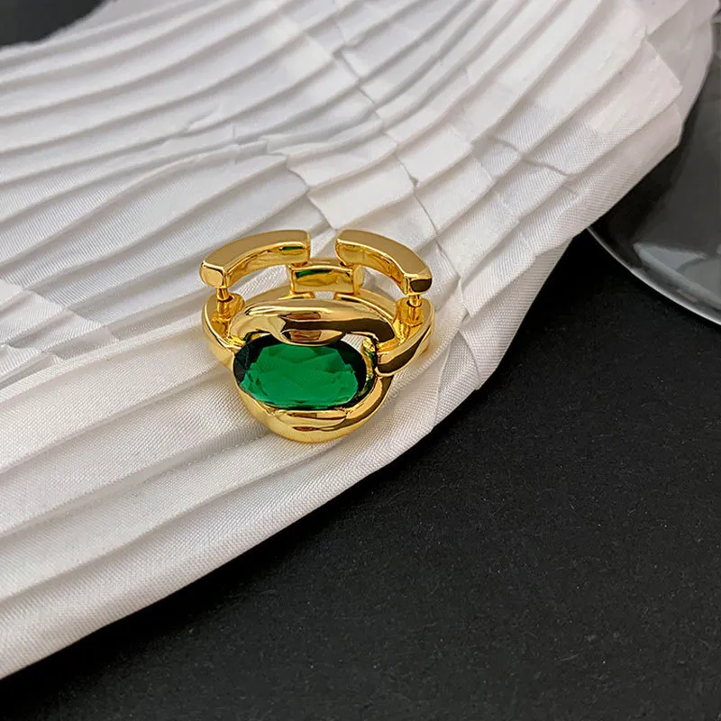 Anello vintage in oro 14 carati con smeraldo da laboratorio, argento sterling, fedi nuziali per donne, promessa nuziale, regalo di compleanno_voghion.com