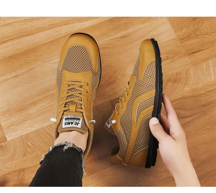 Nouvelles chaussures décontractées en maille pour hommes, pointures 39-44_voghion.com