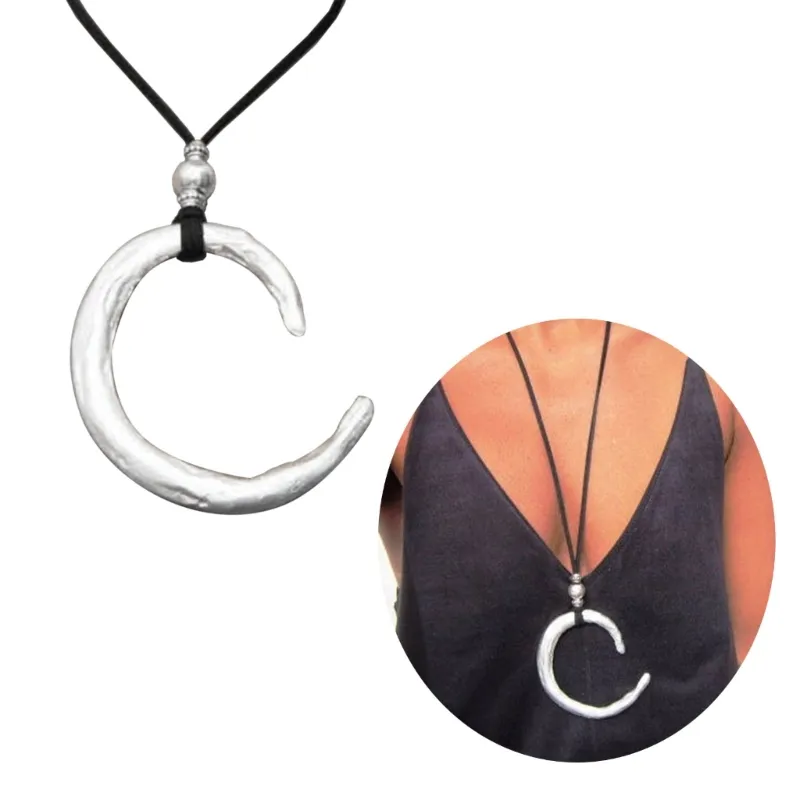 Collana con pendente luna per donna e ragazza catena oro chic_voghion.com