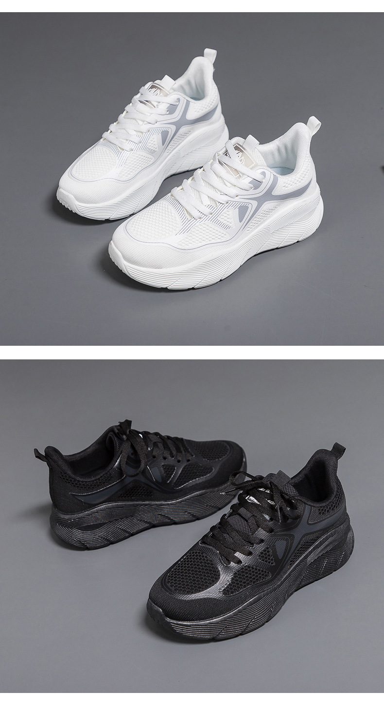Women's Breathable Running Shoes With Thick Sole For Casual Wear_voghion.com