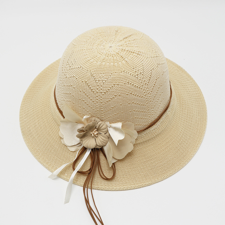 Korean Version Of Beach Big Brimmed Straw Women In Summer Scenic Spots, Cool For Vacation, Sun Protection, Sunshade Hat,_voghion.com