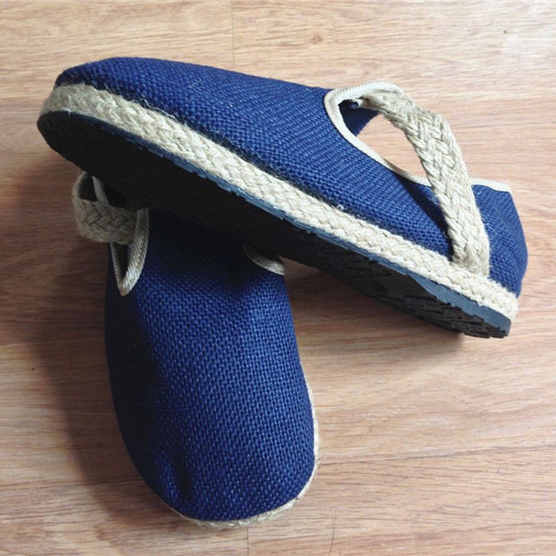 Mafan 2024 Spring/Summer New Men's and Flat Grass Woven Women's Couple Cloth Shoes_voghion.com