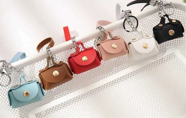 Süße Mini-Geldbörsen Mädchen kleine Kopfhörer-Box weiches Leder Haushälterin Schlüsselanhänger Brieftasche Beutel Frauen Taschen tragbar_voghion.com