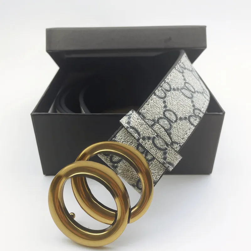 Modieuze riem voor dames en heren met gouden gesp design_voghion.com