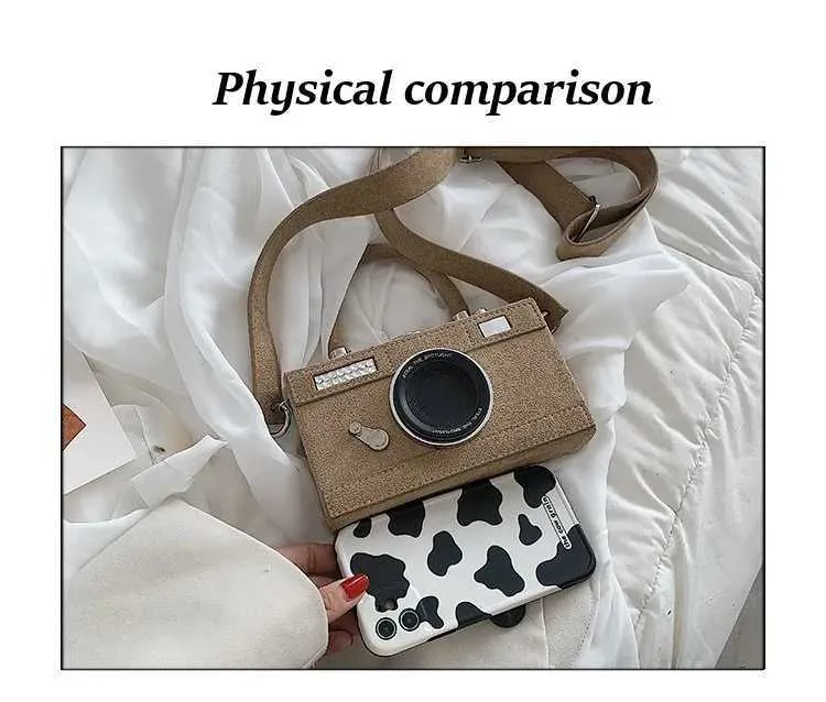 2023 Nuove donne personalizzate moda forma di macchina fotografica pochette da donna casual mini crossbody piccola borsa a tracolla borsa C241103_voghion.com