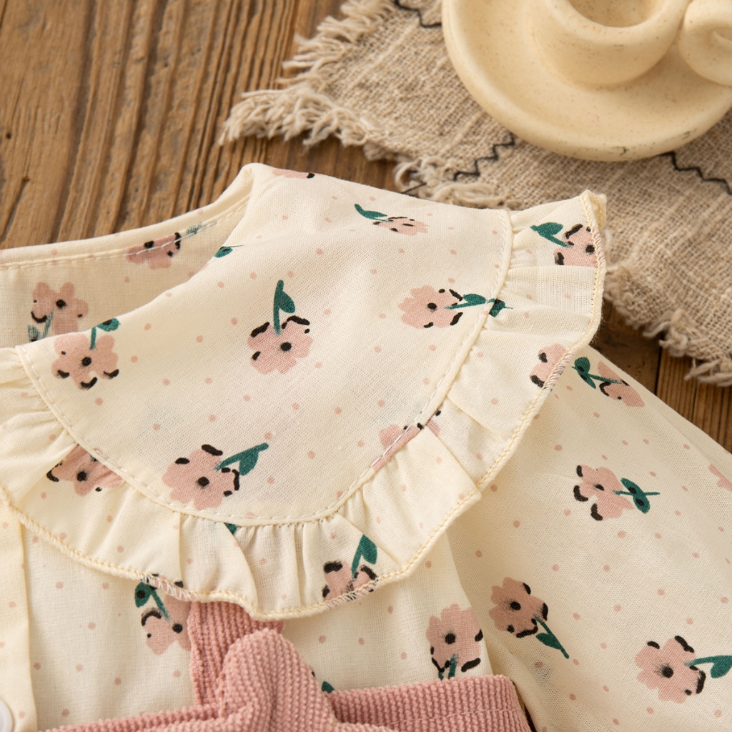 Blumenkleid Mit Langen Ärmeln Für Baby Mädchen Frühling Herbst_voghion.com