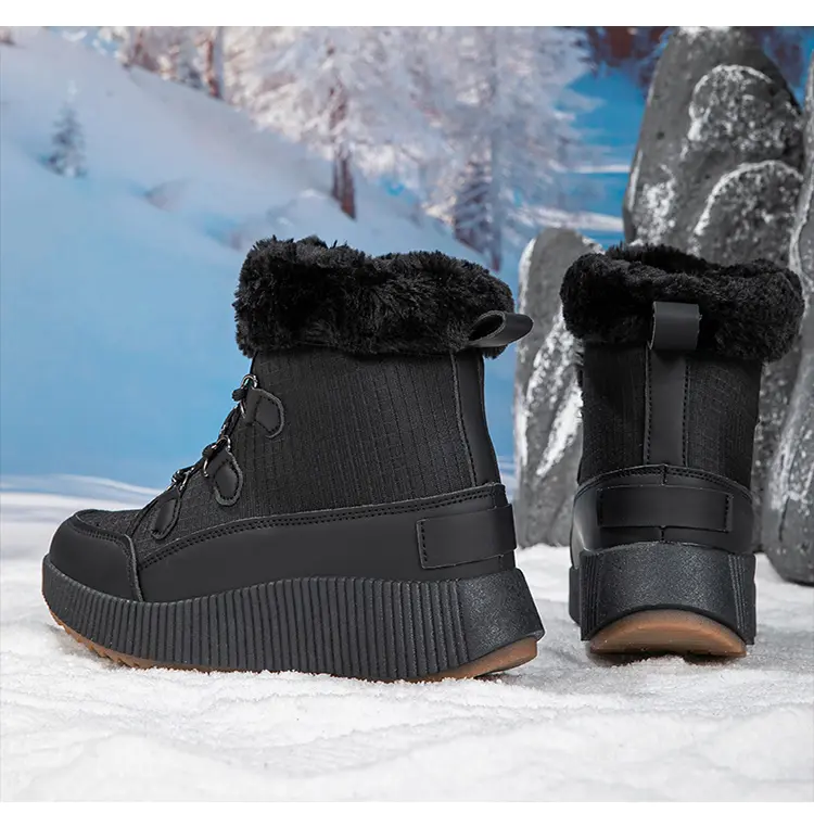 CMY 39-44 Neue High-Top-Baumwollschuhe für Damen Outdoor-Baumwollschuhe Schneestiefel Plateau-Baumwollschuhe_voghion.com