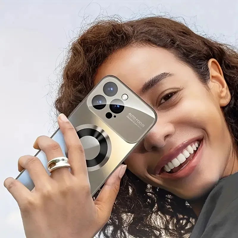Glass Window Compatible Case For IPhone 11/12/13/14/15 Pro Max Plus - Wireless Charging Ready, Shockproof PC_voghion.com
