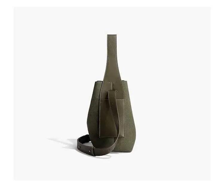 Sacs à bandoulière en cuir souple givré pour femmes élégantes et solides, grande capacité, sacs composites décontractés pour femmes C241212_voghion.com