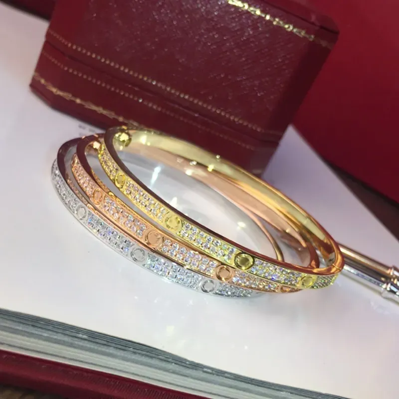 Jewelry Womens Bracelet Gold Torque Bangle Double Row Dia Width Hidden Inlay Process High Fade Resistant Bracelets_voghion.com