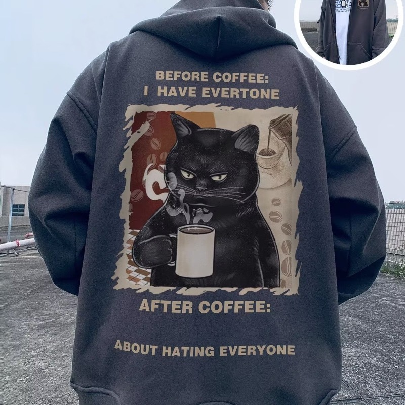 Neue Winterjacke mit Reißverschluss und Cartoon-Muster für Herren_voghion.com