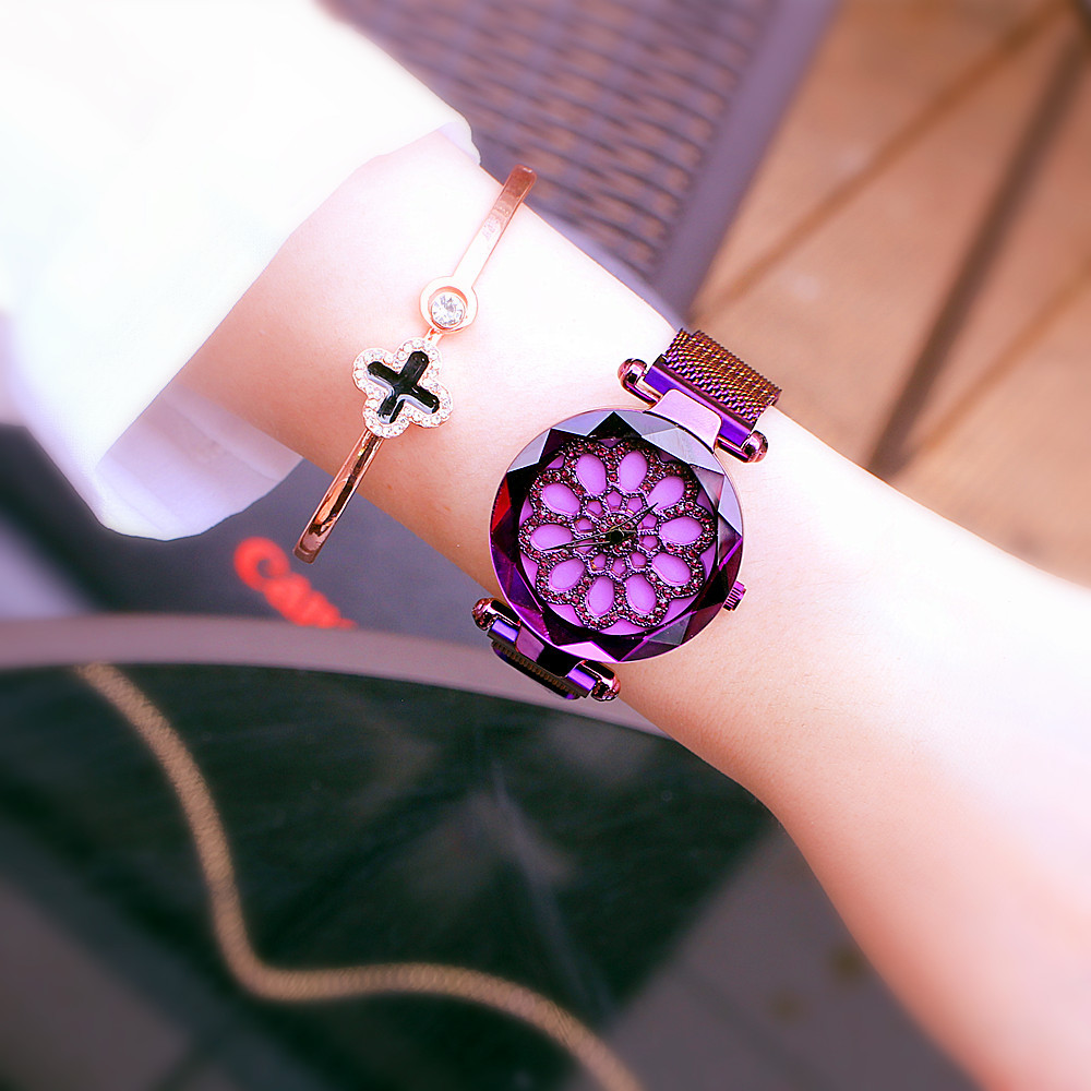 Set di diamanti da donna Counter Fashion, Times Come and Go, maglia magnetica con orologio marea_voghion.com