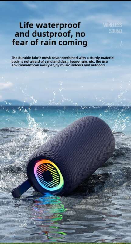 【 8000 chansons incluses 】 Enceinte Bluetooth intelligente, étanche et résistante aux chocs, pour l'extérieur, avec un son de faible tonalité pour la maison_voghion.com