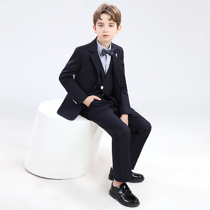 Mutter & Kinder Kinder Anzug Kleid Frühjahr neue britische Stil Gentleman Anzug Anzug Junge Klasse Aktivität Host Performance Kostüm_voghion.com