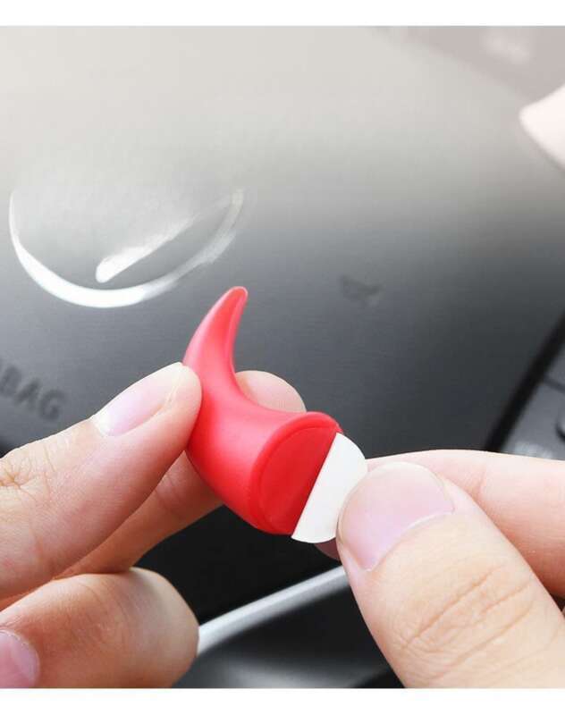 New Creative Trendy Small Bull Devil Horn Center Console Display Steering Wheel Cute Car Decoration_voghion.com
