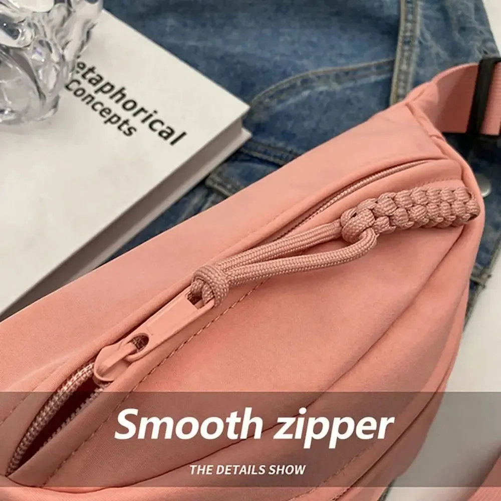 Ženska torba za prsa od oxfordske tkanine, modni polumjesec, vodootporni pojas za trčanje, višenamjenska torba za struk velikog kapaciteta_voghion.com