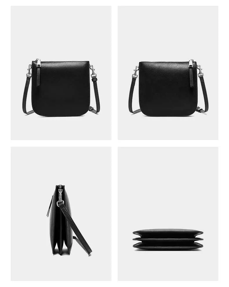 Genți mici de umăr crossbody din piele naturală Toptrends cu 3 straturi pentru femei 2025, poșete de designer Celhone pătrate_voghion.com