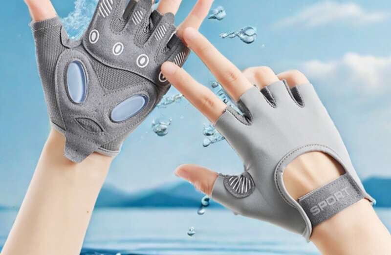 【 8030 People's Collection 】 Half Finger Fitness Gloves, Women's Summer Slip And Anti Cocoon Yoga Pilates Equipment,_voghion.com