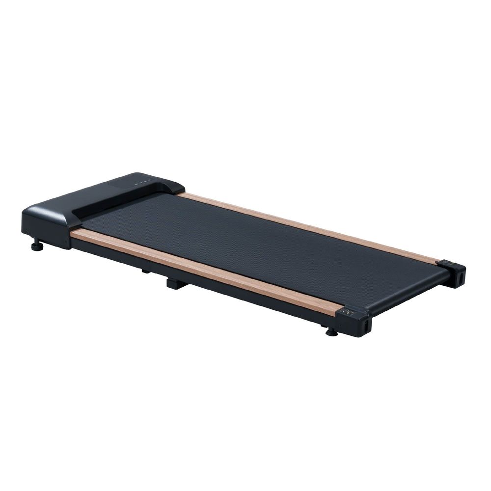 2.25HP Under Desk Treadmill, Portable Wood Walking Pad For Home &amp; Office, Compact Running &amp; Walking Machine With Remote Control, LED Display_voghion.com