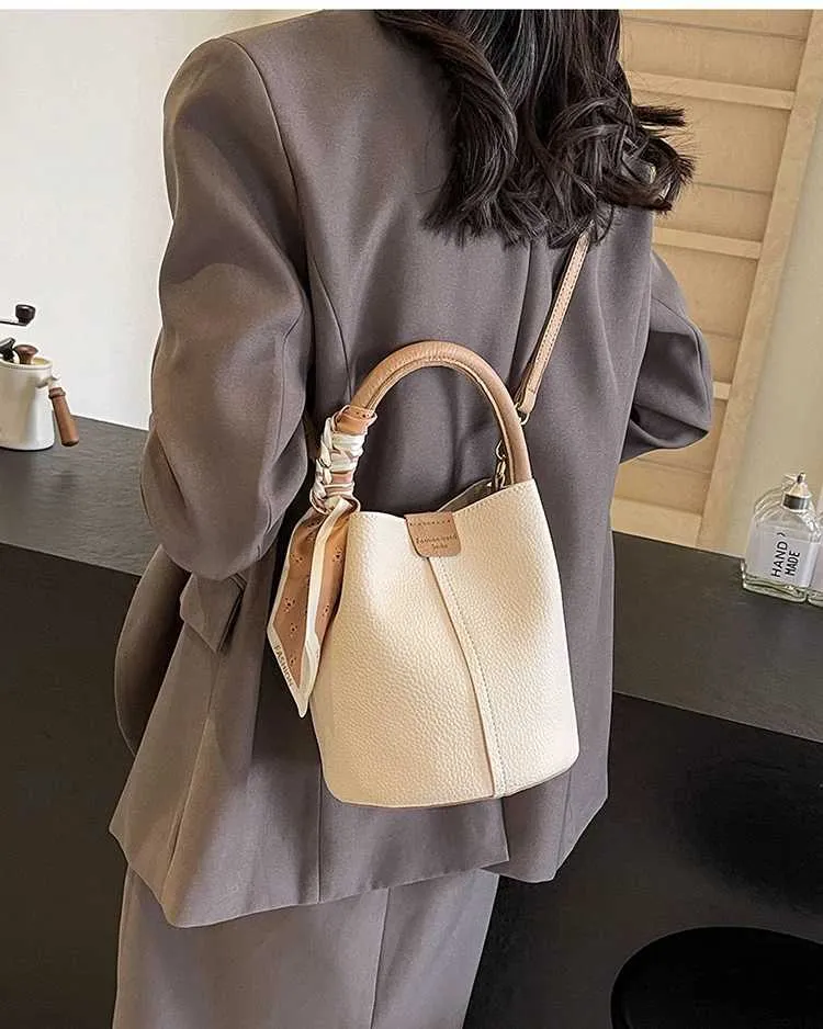 Sacs à bandoulière en cuir PU avec ruban de soie pour femmes, sacs à main et sacs à main à la mode printemps 2024_voghion.com