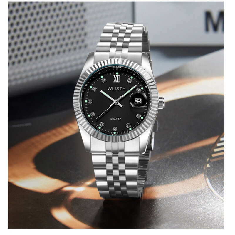 Orologio da uomo alla moda al quarzo impermeabile da donna Wallace Couple_voghion.com
