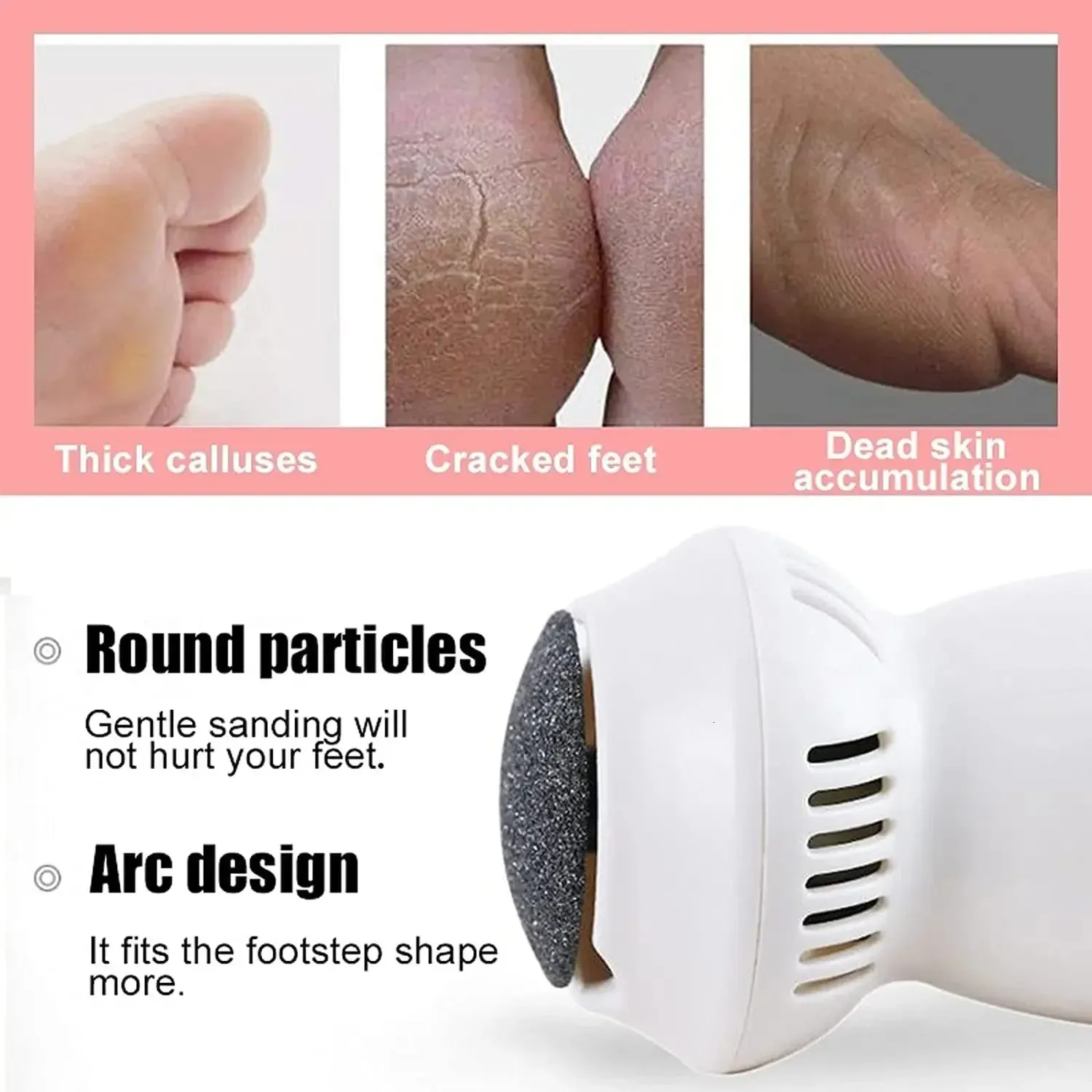 Profesyonel Elektrikli Ayak Törpüsü - Nasır Sökücü ve Peeling, Ağrısız_voghion.com