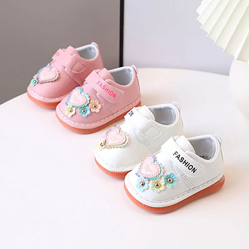 Little Kids Girls Squeaky for Infant Nice Design Toddler Enfant Kid Girl Walking Shoes Happysteps Children Sizes_voghion.com