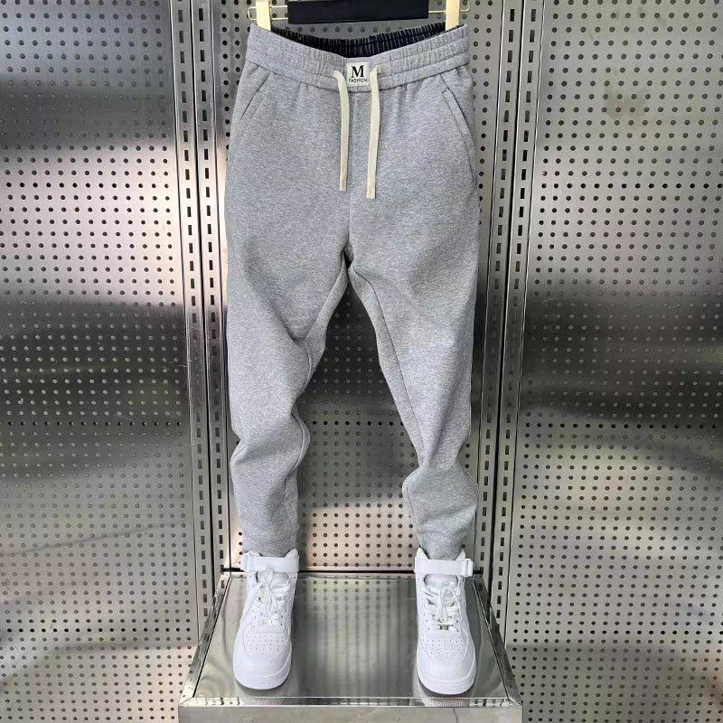 Casual for men in autumn winter, Korean style sports internet famous trendy brands with added fleece and thick toe