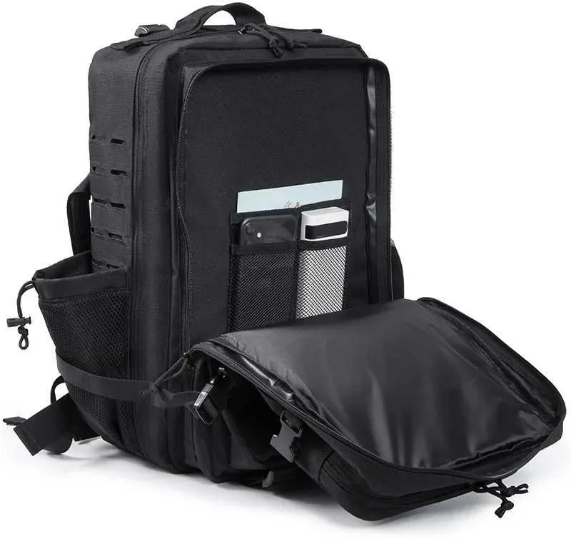 Zaino tattico QT QY 25L/45L per uomo e donna, per sopravvivenza all'aperto, piccolo zaino scolastico, con bottiglia_voghion.com