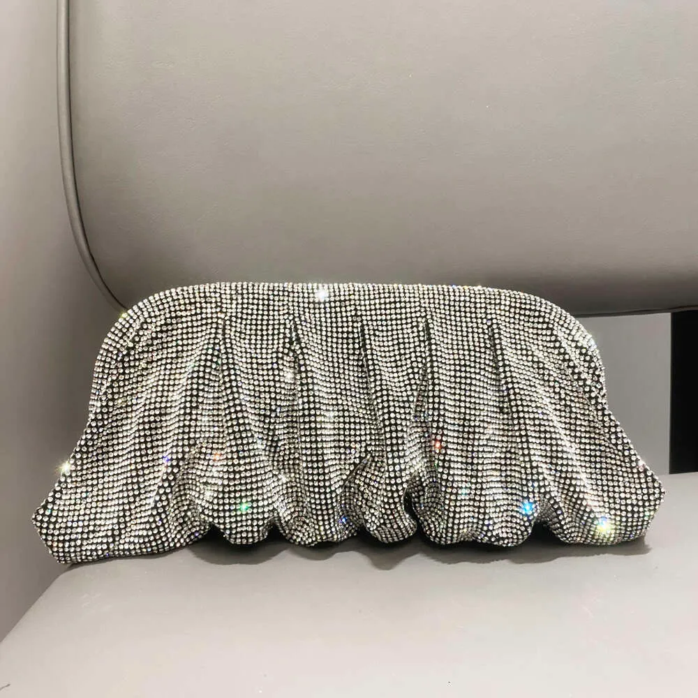Pochettes de soirée faites à la main avec poignée brillante, nouveaux sacs à main et sacs à main pliables de créateur pour fête de mariage de haute qualité_voghion.com