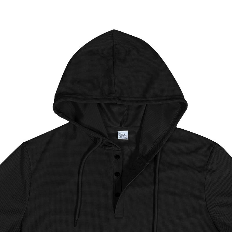 2024 New Summer Short Sleeved T-shirt Men's Hooded Top American Henry Shirt_voghion.com