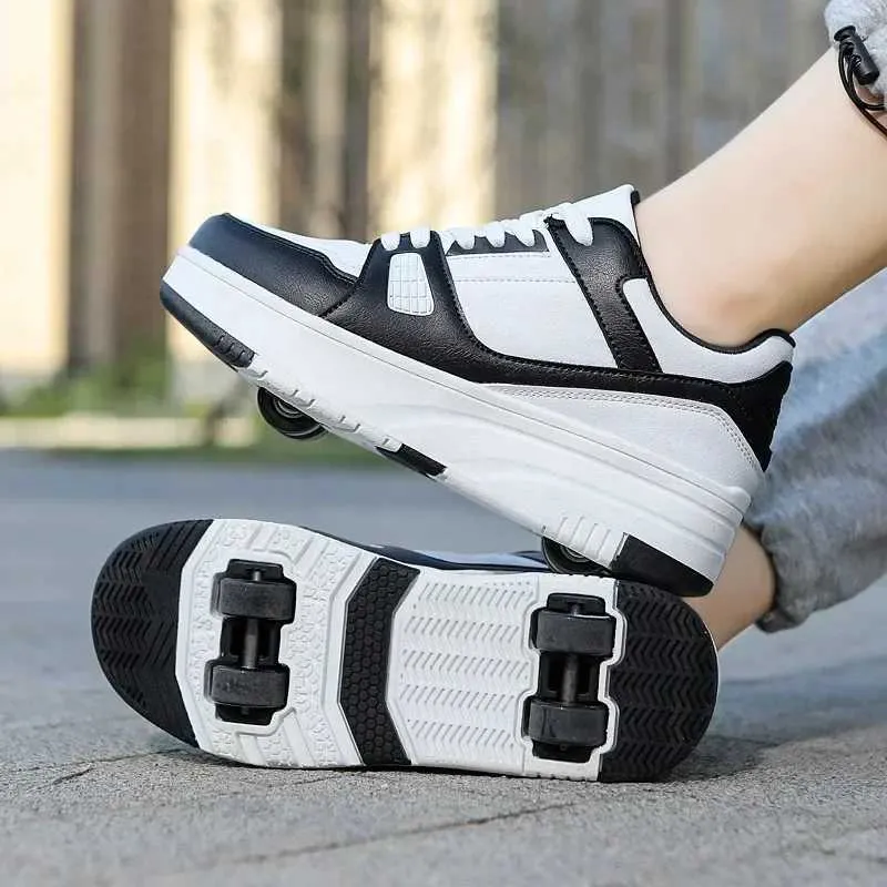 Athletic Outdoor Fashion Roller Skate Shoes Kids Children Casual Sports Toy Gift Games Boys 4 Whls Sneakers Girls Boots_voghion.com
