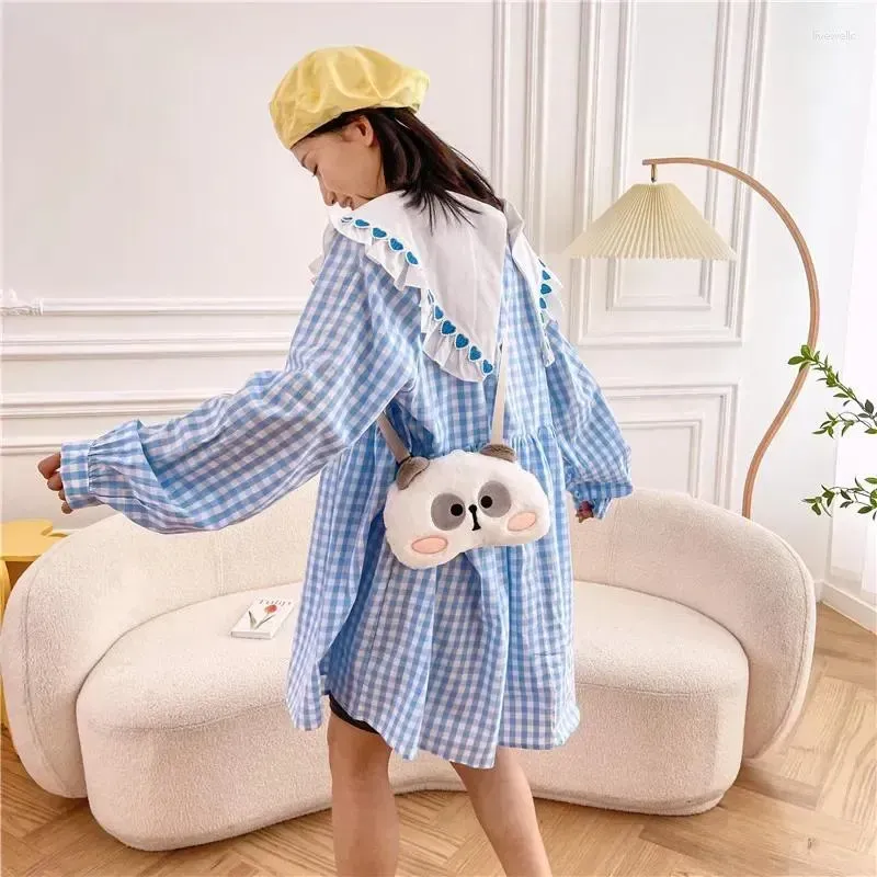 10A Shoulder Bags Plush Small Crossbody Bag For Women 2024 Kawaii Cute Panda Child Handbags Japanese Girl Student_voghion.com