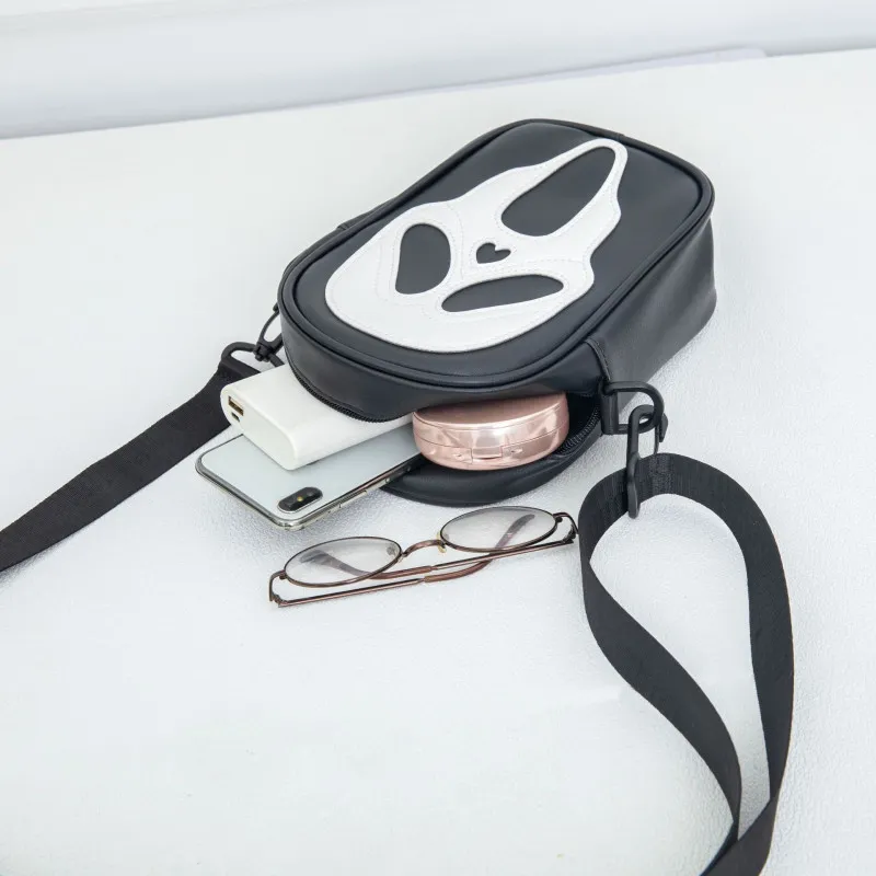 Y2K Vintage Shoulder Halloween Funny Lovely Devil Ghost Bag Ladies Leather Zip Purse PU Handbags Women Crossbody Bags_voghion.com