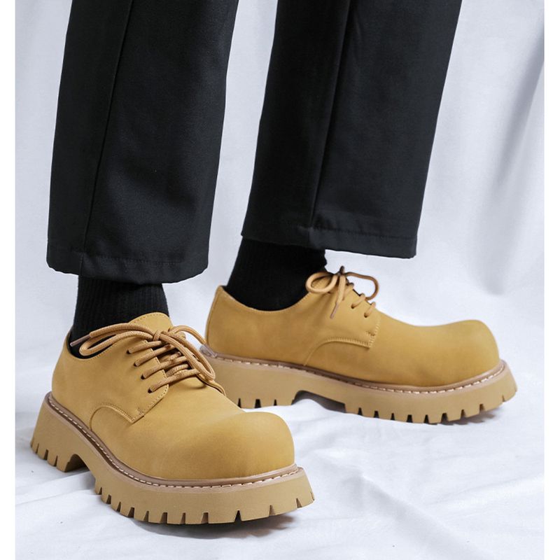 Jesienne męskie casualowe niskie buty Martens oddychające i ochronne retro cargo z dużą główką_voghion.com