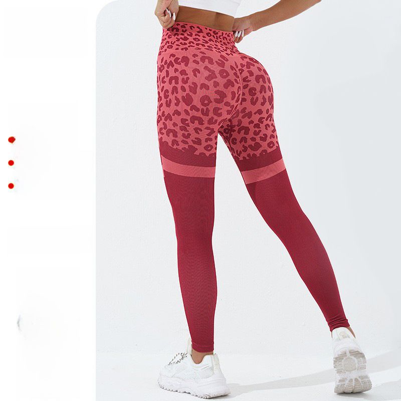 Leopard Print Yoga Leggings Für Damen High Waist Sporthose_voghion.com