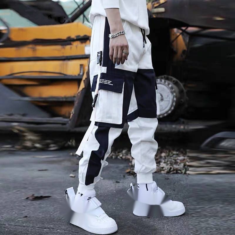 Instagram-Arbeitskleidungsmarke, Leggings con mehreren Taschen, 9-Punkt-Freizeithosen den Herbst, versione coreana_voghion.com