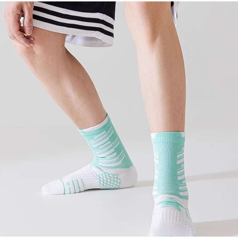 Youth Sports Mid Tube Towel Bottom, Sweat Absorbing Odor Proof, Men's And Women's Special Running Basketball Socks,_voghion.com