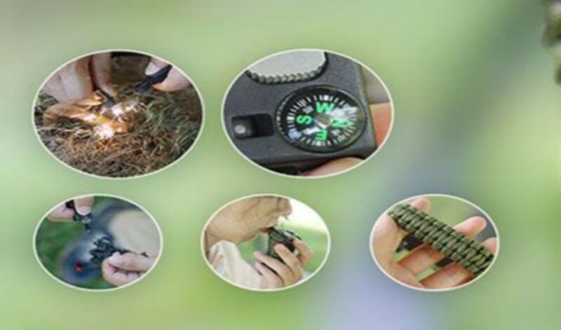 Wolf Warrior Umbrella Outdoor Bracelet, Survival Rope, Multi Purpose Mountaineering_voghion.com