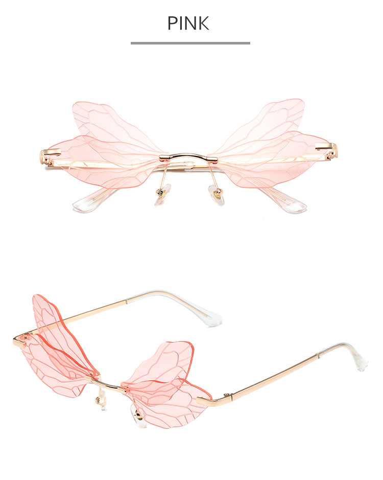 Dragonfly Wing Sunglasses For Women – Trendy Gradient Catwalk Style_voghion.com