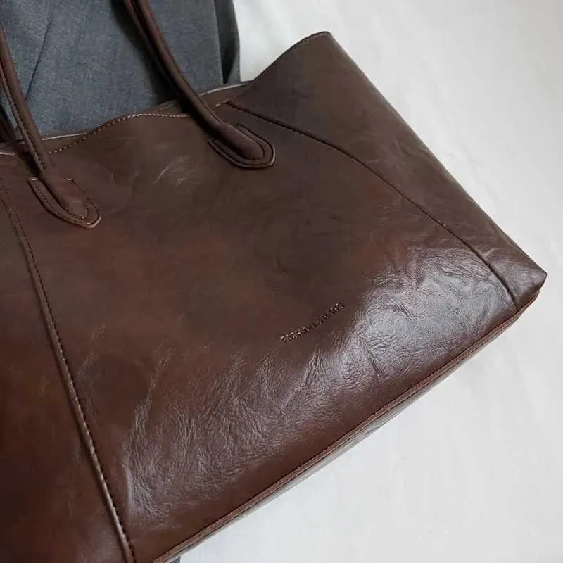 Borsa a tracolla casual da donna, alla moda, grande, per ufficio, per pendolari, con cerniera, per la spesa, a mano ..._voghion.com