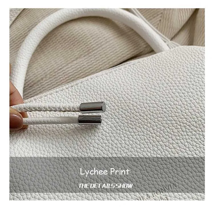 Textured Women Handbag Large Capacity Versatile Soft Shoulder Bag_voghion.com